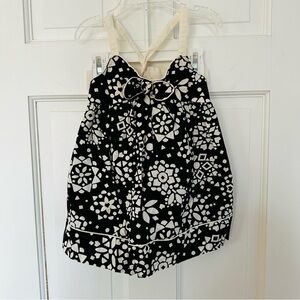 Maggie & Zoe Black and White Floral Kids Set With Matching Leggings